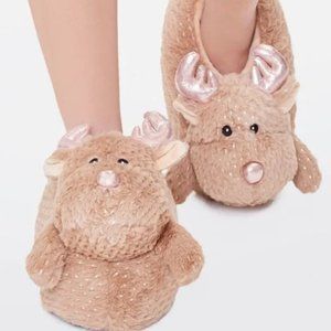 Plush Moose Indoor Slippers